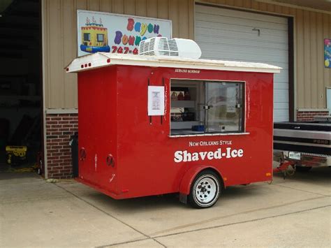 The convenience was gone because ice manufacturers were no longer making it. . Snow cone stand for sale